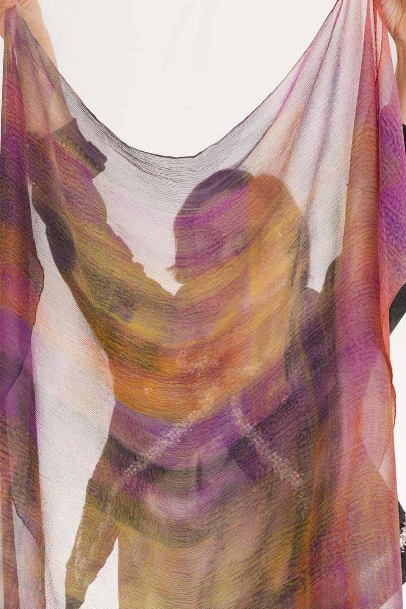 incredible handpainted silk scarf